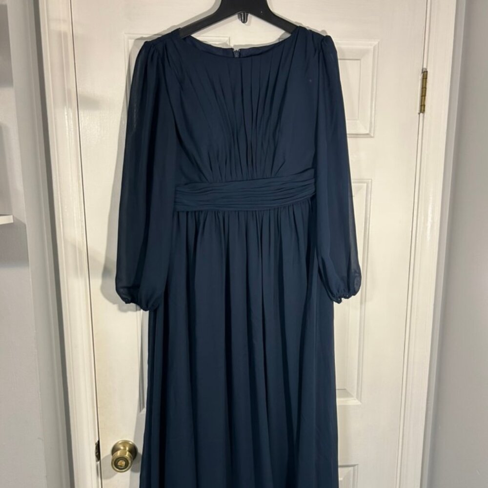 JJ's House Midnight Blue Formal Maxi Dress w Zipper